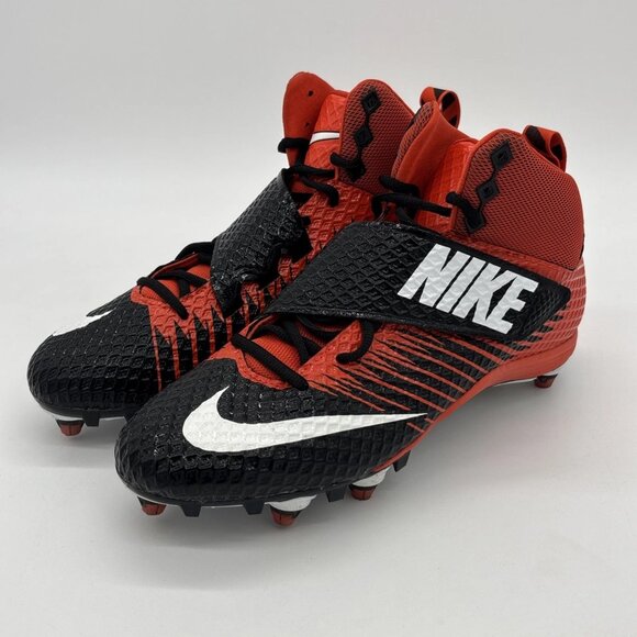 Nike Lunarbeast PRO D Men's Size 10.5 Football Cleats Orange Black (833419-018) - Picture 5 of 12